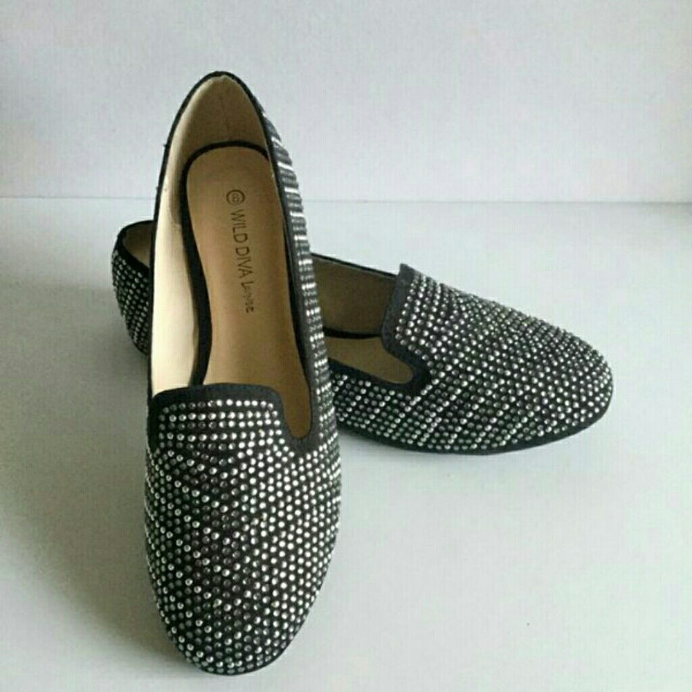 Black Flats size #8